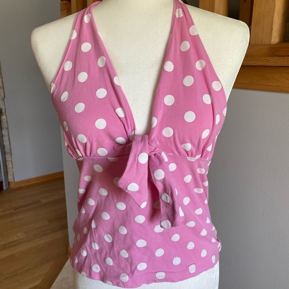 Vix Pink Top with White Accents - Picture 1 of 4